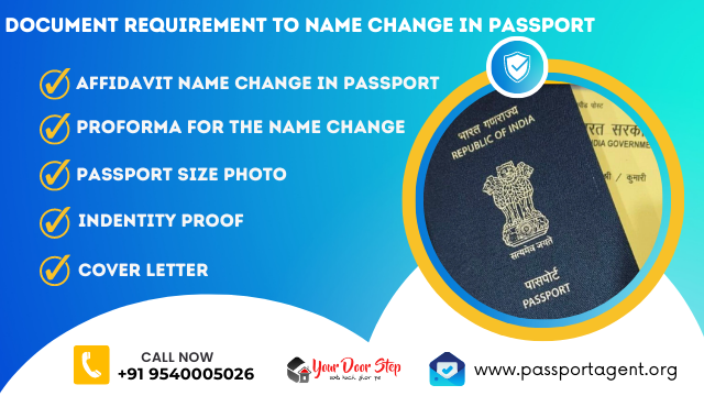 Documents Required to Name Change in Passport in India